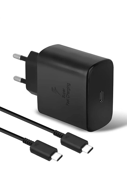 USB Type C Samsung Galaxy S20/S21/S22/S23 ve Tüm Cihazlar ile Uyumlu 45W Type-C Hızlı Şarj Aleti Ad