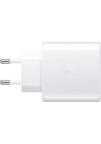 USB Type C Samsung Galaxy F41 TA845 45W Type-C Uyumlu Beyaz Şarj Cihazı Seti Beyaz 1 Yıl Ithalatçı fiyatları