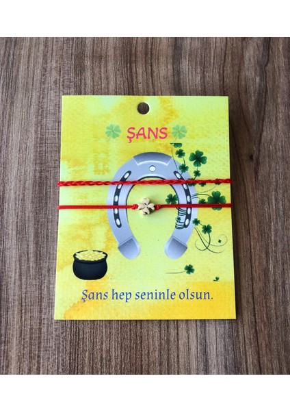 Ikili Şans Bilekliği (Yonca Detaylı)