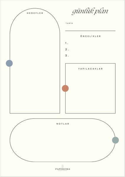 A5 Masaüstü Günlük Planlayıcı Minimal Tasarım fiyatları