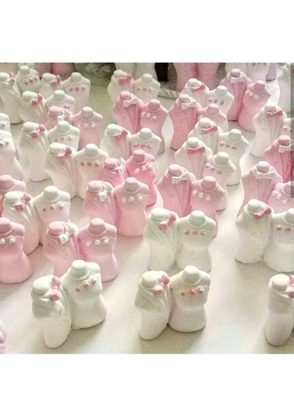 3 Boyutlu Gelin Damat Seti Figürü 2 Adet Silikon Kalıp K-174-AB