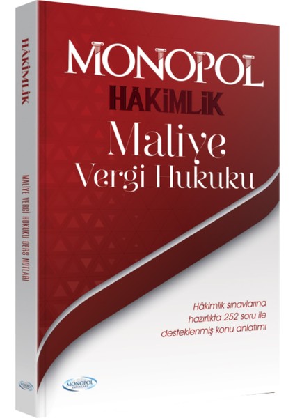 Monopol Yayınları Hakimlik Maliye Vergi Hukuku Konu Anlatımı