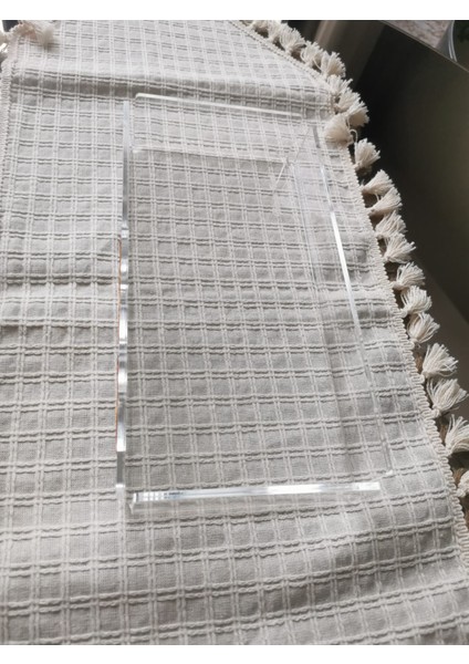 Şeffaf Pleksi Tepsi Küçük Boy, Sunum Servis Tepsisi, 30X15X8 cm / Transparent Tray