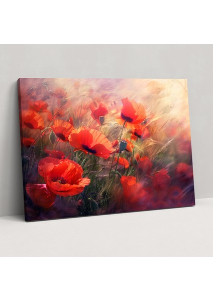 Haşhaş Tarlası Claude Monet Duvar Süslemesi - Claude Monet, Kanvas Tablo, Duvar Dekorasyonu, Ev Dekorasyonu, 50X30