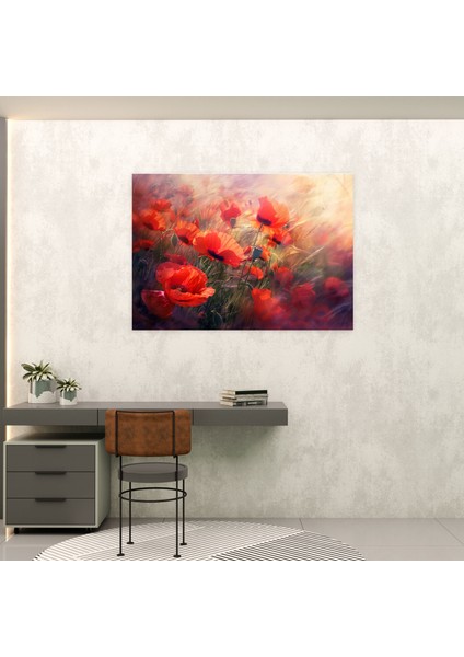 Haşhaş Tarlası Claude Monet Duvar Süslemesi - Claude Monet, Kanvas Tablo, Duvar Dekorasyonu, Ev Dekorasyonu, 50X30 modelleri