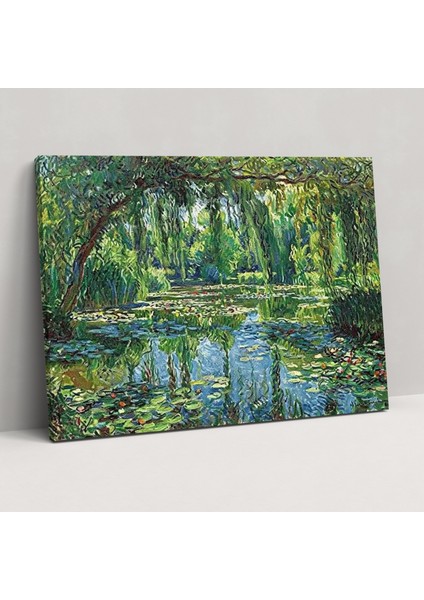 Claude Monet Salkım Söğüt Gölet Duvar Tablosu - Claude Monet, Kanvas Tablo, Duvar Sanatı, Claude Monet, 50X30