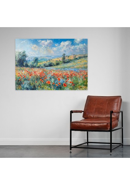 Haşhaş Tarlası Claude Monet Duvar Tablosu - Claude Monet, Duvar Sanatı, Claude Monet, Ev Dekorasyonu, 50X30 fiyatları