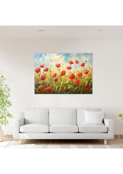 Claude Monet Gelincik Tarlası Duvar Süslemesi - Claude Monet, Kanvas Tablo, Claude Monet, Duvar Süslemesi, 50X30 fiyatları