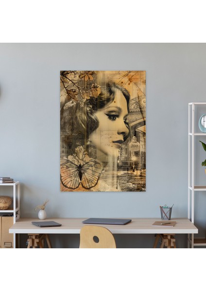 Vintage Dadaizm Kanvas Tablo - Dadaizm, Duvar Süslemesi, Kanvas Tablo, 30X50 Kanvas Tablo, 30X50