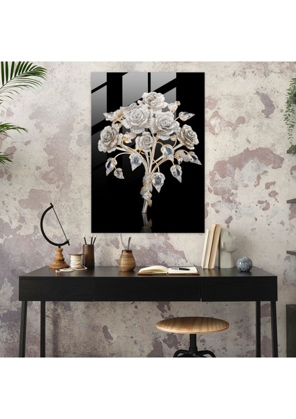 Pırlanta Buket Cam Baskı - Pırlanta, Cam Sanatı, Cam Baskı, Pırlanta, 30X45 fiyatları