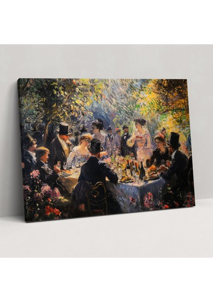 Bahçe Partisi Claude Monet Duvar Tablosu - Claude Monet, Ev Dekorasyonu, Kanvas Tablo, Kanvas Tablo, 50X30