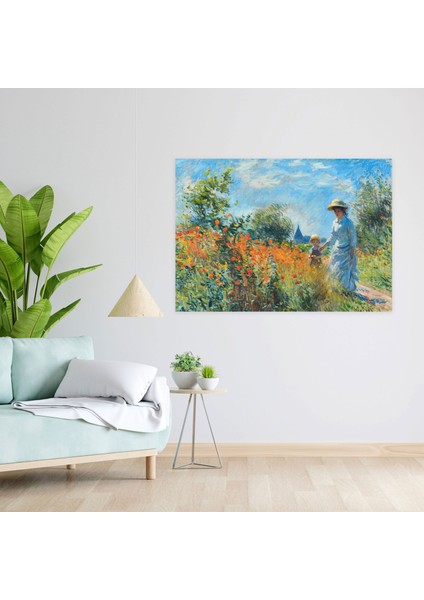 Camille Monet ve Sanatçının Bahçesinde Bir Çocuk Claude Monet Kanvas Tablo - Claude Monet, Kanvas Tablo, Duvar Sanatı, Claude Monet, 50X30 fiyatları