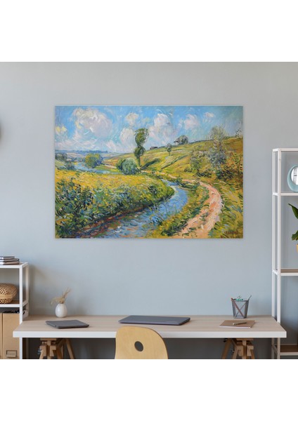 Claude Monet Fransız Kırsal Duvar Dekorasyonu - Claude Monet, Ev Dekorasyonu, Kanvas Tablo, Duvar Dekorasyonu, 50X30 modelleri