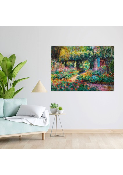 Sanatçının Giverny'deki Bahçesi Claude Monet Kanvas Tablo - Claude Monet, Kanvas Tablo, Ev Dekorasyonu, 50X30 fiyatları