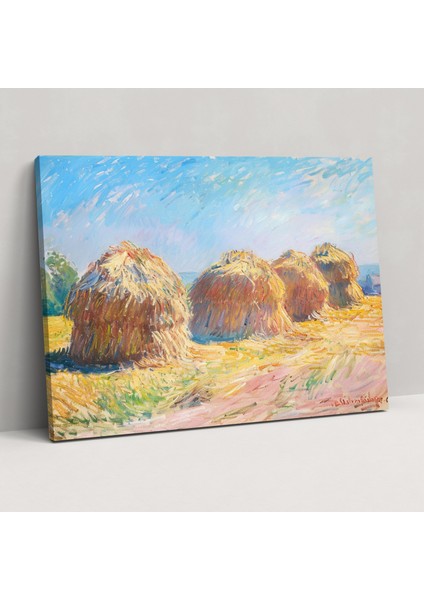 Saman Yığını, Öğle Güneşi Claude Monet Kanvas Tablo - Claude Monet, Kanvas Tablo, Claude Monet, Duvar Dekorasyonu, 50X30