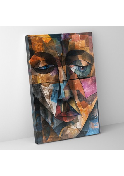 Kübizm Kanvas Tablo - Çoklu Perspektifler Duvar Tablosu - Kübizm, Duvar Sanatı, Ev Dekorasyonu, Kanvas Tablo, 30X50