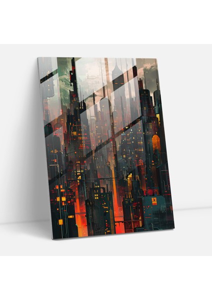 Dadaizm Cam Sanatı Duvar Dekorasyonu - Dadaizm, Cam Sanatı, Modern Sanat, Dadaizm, 30X45