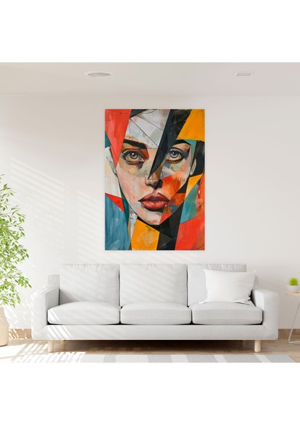 Kübizm Perspektifleri Duvar Sanatı - Kübizm, Kanvas Tablo, Kanvas Tablo, Duvar Dekorasyonu, 30X50