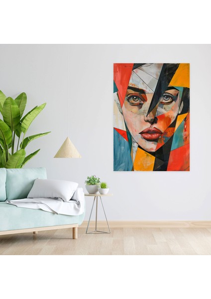 Kübizm Perspektifleri Duvar Sanatı - Kübizm, Kanvas Tablo, Kanvas Tablo, Duvar Dekorasyonu, 30X50