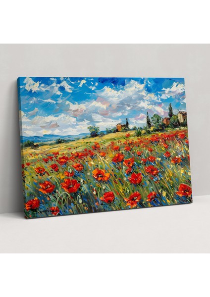 Gelincik Tarlası Kanvas Tablo - Claude Monet, Kanvas Tablo, Duvar Dekorasyonu, 50X30