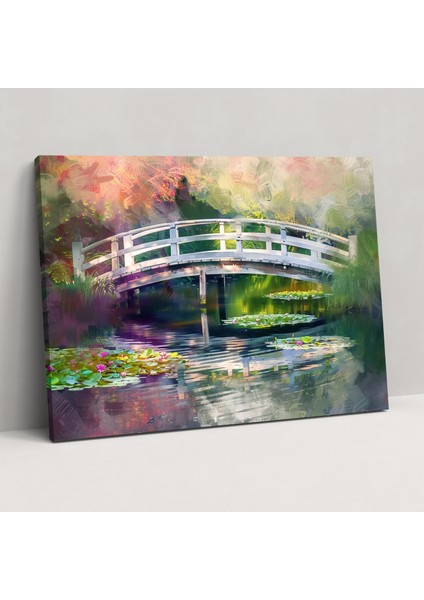 Claude Monet Kanvas Tablo - Japon Köprüsü Tablosu - Claude Monet, Kanvas Tablo, Kanvas Tablo, Kanvas Tablo, 50X30
