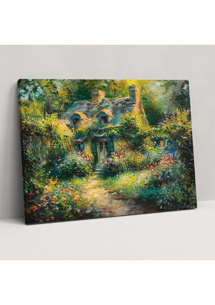Rahat Kır Evi Claude Monet Duvar Dekorasyonu - Claude Monet, Claude Monet, Duvar Sanatı, Kanvas Tablo, 50X30