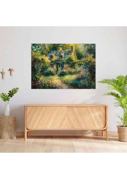 Rahat Kır Evi Claude Monet Duvar Dekorasyonu - Claude Monet, Claude Monet, Duvar Sanatı, Kanvas Tablo, 50X30