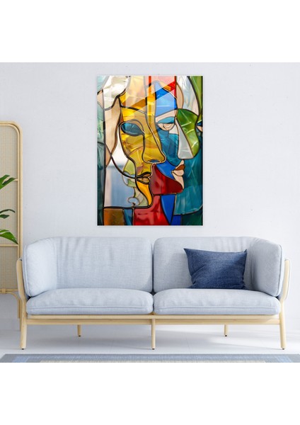 Kübizm Cam Duvar Sanatıyla Karşı Karşıya - Kübizm, Kübizm, Cam Duvar Sanatı, Modern Sanat, 30X45 modelleri