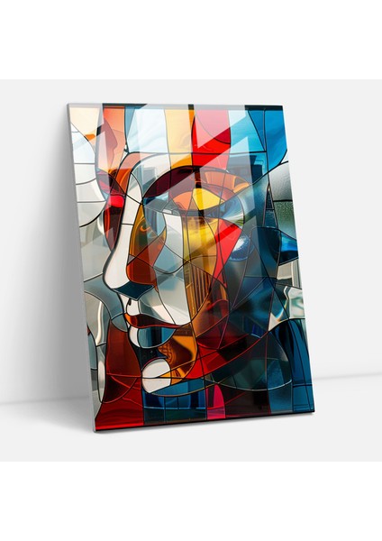 Kübizm Cam Baskı Modern Sanat - Kübizm, Cam Baskı, Cam Sanatı, Modern Sanat, 30X45