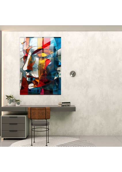 Kübizm Cam Baskı Modern Sanat - Kübizm, Cam Baskı, Cam Sanatı, Modern Sanat, 30X45 fiyatları