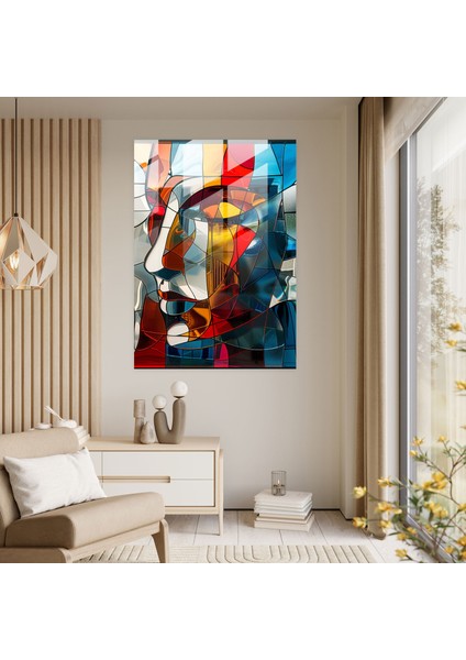 Kübizm Cam Baskı Modern Sanat - Kübizm, Cam Baskı, Cam Sanatı, Modern Sanat, 30X45 modelleri