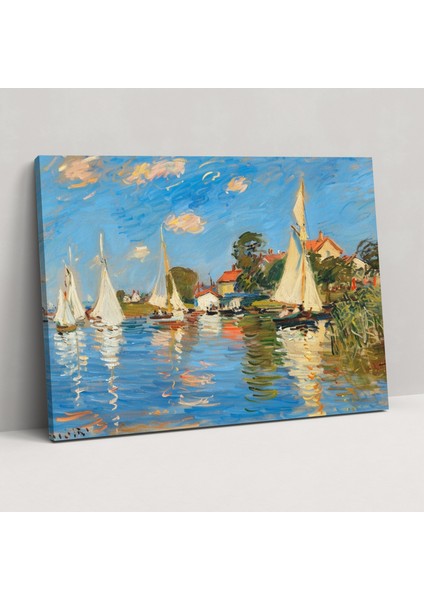 Argenteuil'de Yelkenliler Claude Monet Duvar Tablosu - Claude Monet, Kanvas Tablo, Duvar Dekorasyonu, Duvar Sanatı, 50X30