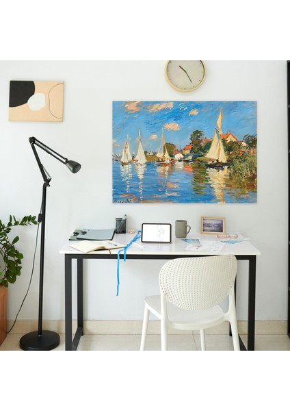 Argenteuil'de Yelkenliler Claude Monet Duvar Tablosu - Claude Monet, Kanvas Tablo, Duvar Dekorasyonu, Duvar Sanatı, 50X30 modelleri