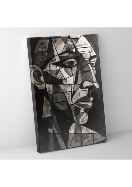 Kübizm Portre Duvar Tablosu - Kübizm, Kübizm, Kanvas Tablo, Duvar Dekorasyonu, 30X50
