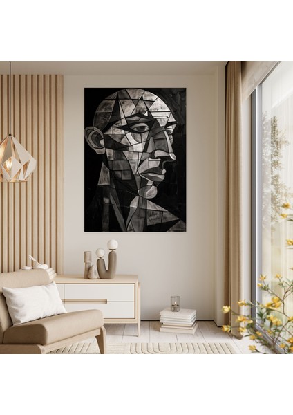 Kübizm Portre Duvar Tablosu - Kübizm, Kübizm, Kanvas Tablo, Duvar Dekorasyonu, 30X50 modelleri