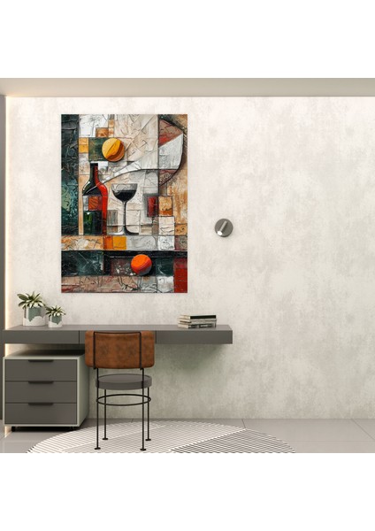Kübist Natürmort Kanvas Tablo - Kübizm, Duvar Sanatı, Kanvas Tablo, Kanvas Tablo, 30X50 modelleri