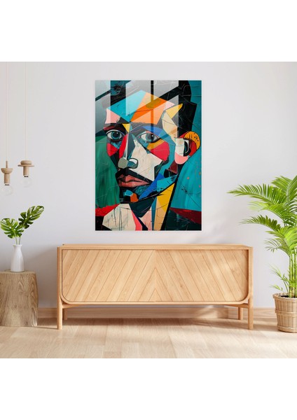 Picasso Kübizm Cam Sanatı - Kübizm, Cam Baskı, Duvar Dekorasyonu, Modern Sanat, 30X45 modelleri