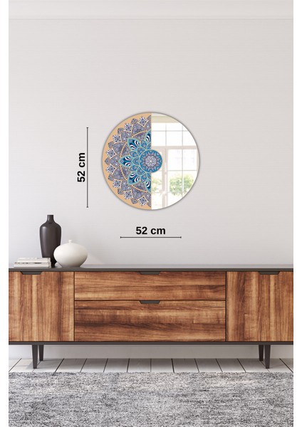 El Yapımı Üç Boyutlu Ahşap Mandala Dekoratif Pleksiglas Duvar Aynası fırsatları