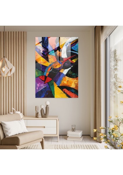 Duygusal Dışavurumculuk Cam Baskı - Ekspresyonizm, Duvar Dekorasyonu, Cam Baskı, Ev Dekorasyonu, 30X45 fiyatları