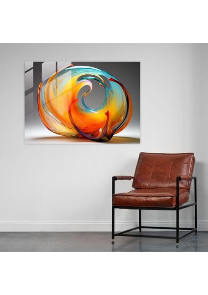 Galaksi Cam Baskı - Toprak, Cam Baskı, Ev Dekorasyonu, Soyut, 45X30 fiyatları