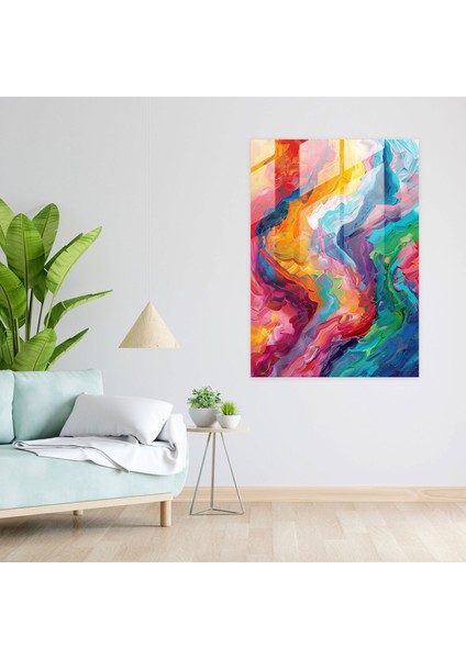Dönen Ekspresyonizm Cam Sanatı - Ekspresyonizm, Modern Sanat, Cam Sanatı, Ev Dekorasyonu, 30X45