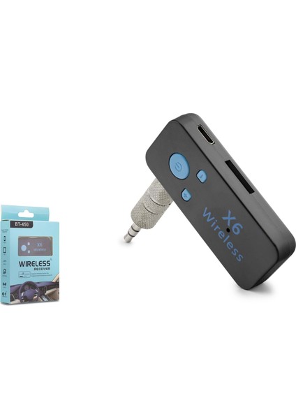 HD9004 Aux Bluetooth Dongle Araç Muzik Receıver+Handsfree