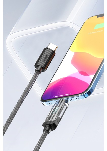 EC-189CL 1m 20W Dijital Göstergeli Type-C To Lightning Pd Hızlı Şarj Kablosu - Siyah 382105 fiyatları