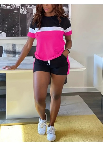 Kadın Kısa Kollu Bisiklet Yaka Viskon Alt Üst Takım fiyatları