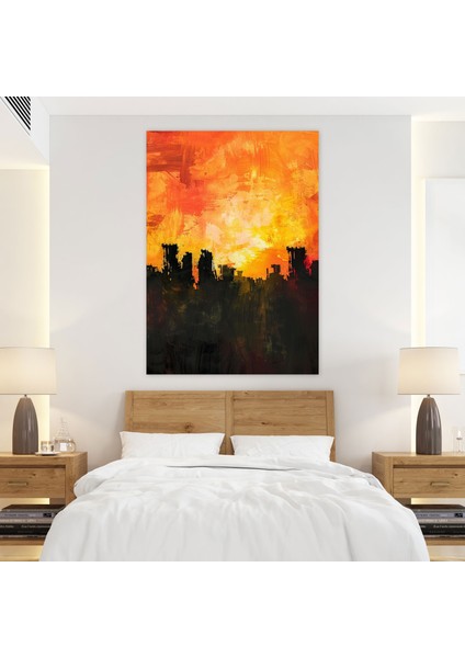 Gün Batımı Serenadı Kanvas Tablo - Ekspresyonizm, Ev Dekorasyonu, Kanvas Tablo, 30X50