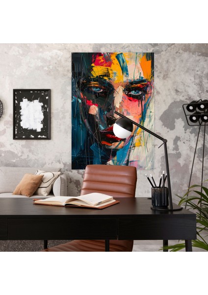 Duygusal Portre Kanvas Tablo - Ekspresyonizm, Ev Dekorasyonu, Duvar Dekorasyonu, Kanvas Tablo, 30X50