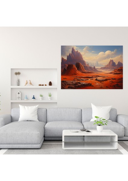 Görkemli Mars Manzarası Kanvas Tablo - Dünya, Mars, Görkemli Mars Manzarası, Kanvas Tablo, 50X30