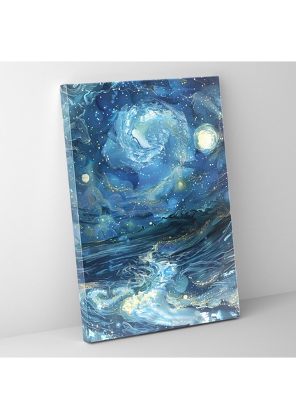 Gece Duyguları Kanvas Tablo - Ekspresyonizm, Duvar Sanatı, Duvar Dekorasyonu, Kanvas Tablo, 30X50