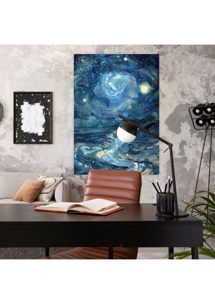 Gece Duyguları Kanvas Tablo - Ekspresyonizm, Duvar Sanatı, Duvar Dekorasyonu, Kanvas Tablo, 30X50