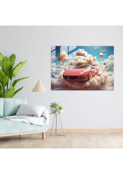 Ferrari Cam Baskı - Ferrari, Modern Sanat, Duvar Dekorasyonu, Cam Duvar Sanatı, 45X30 fiyatları